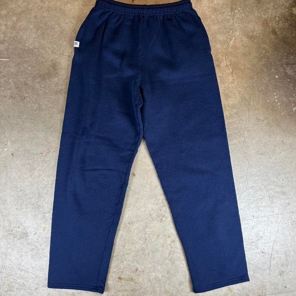 Vintage Y2K Navy blue Russell Athletic sweatpants men's medium